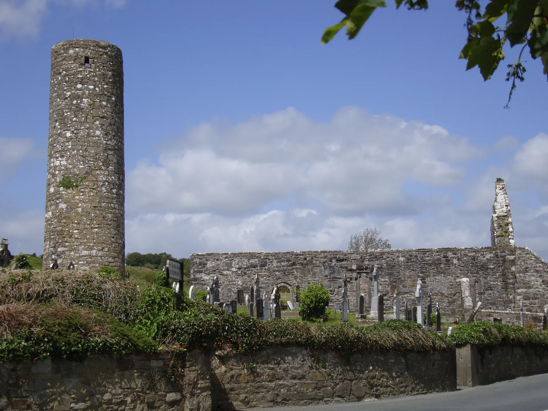 Aghagower Round Tower and Church