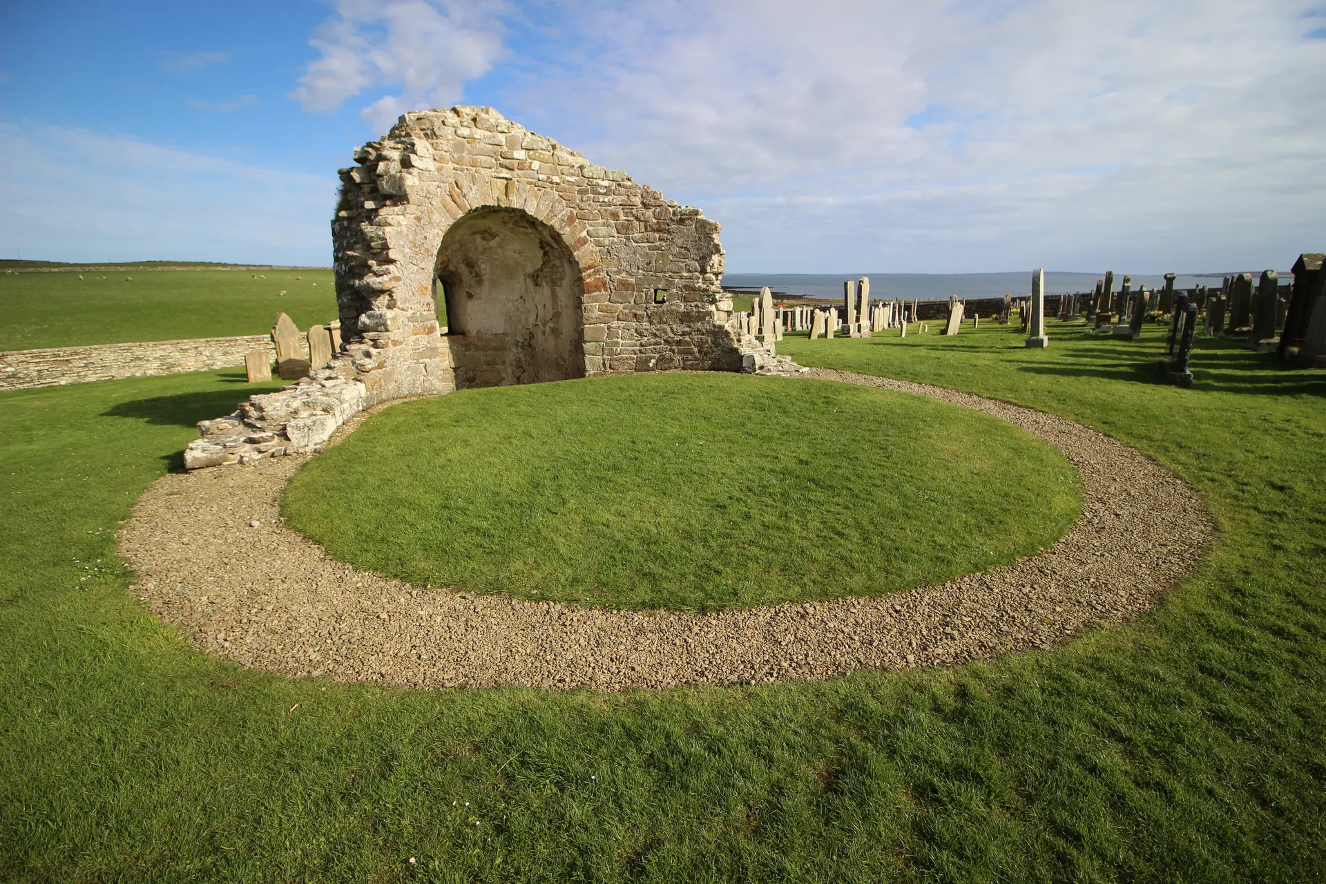 Earl's Bu and Church, Orphir