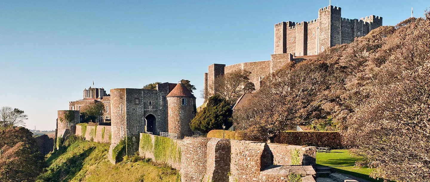 The western defences and Fitzwilliam Gate in low autumn sun