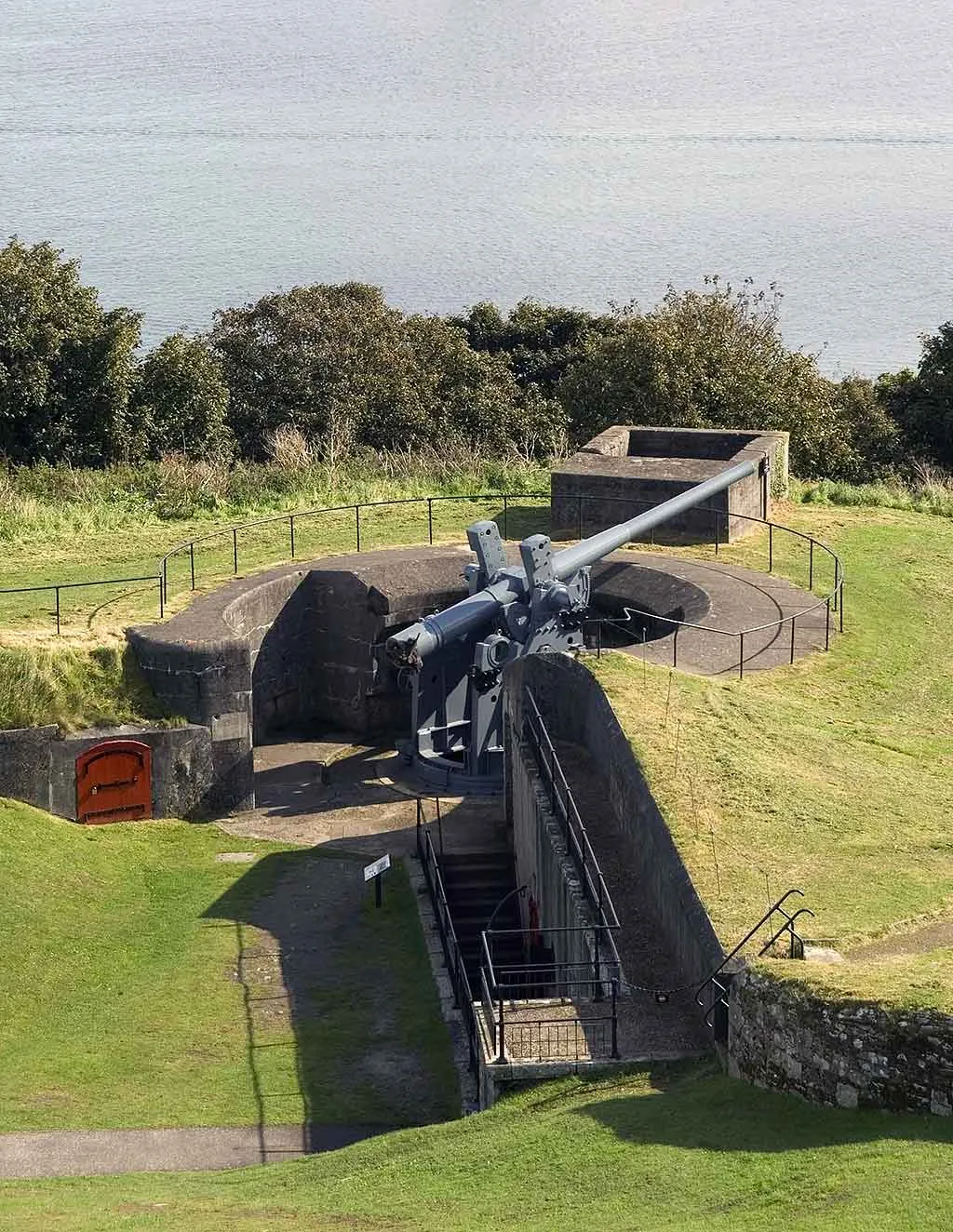 A coastal gun battery above the Fal estuary