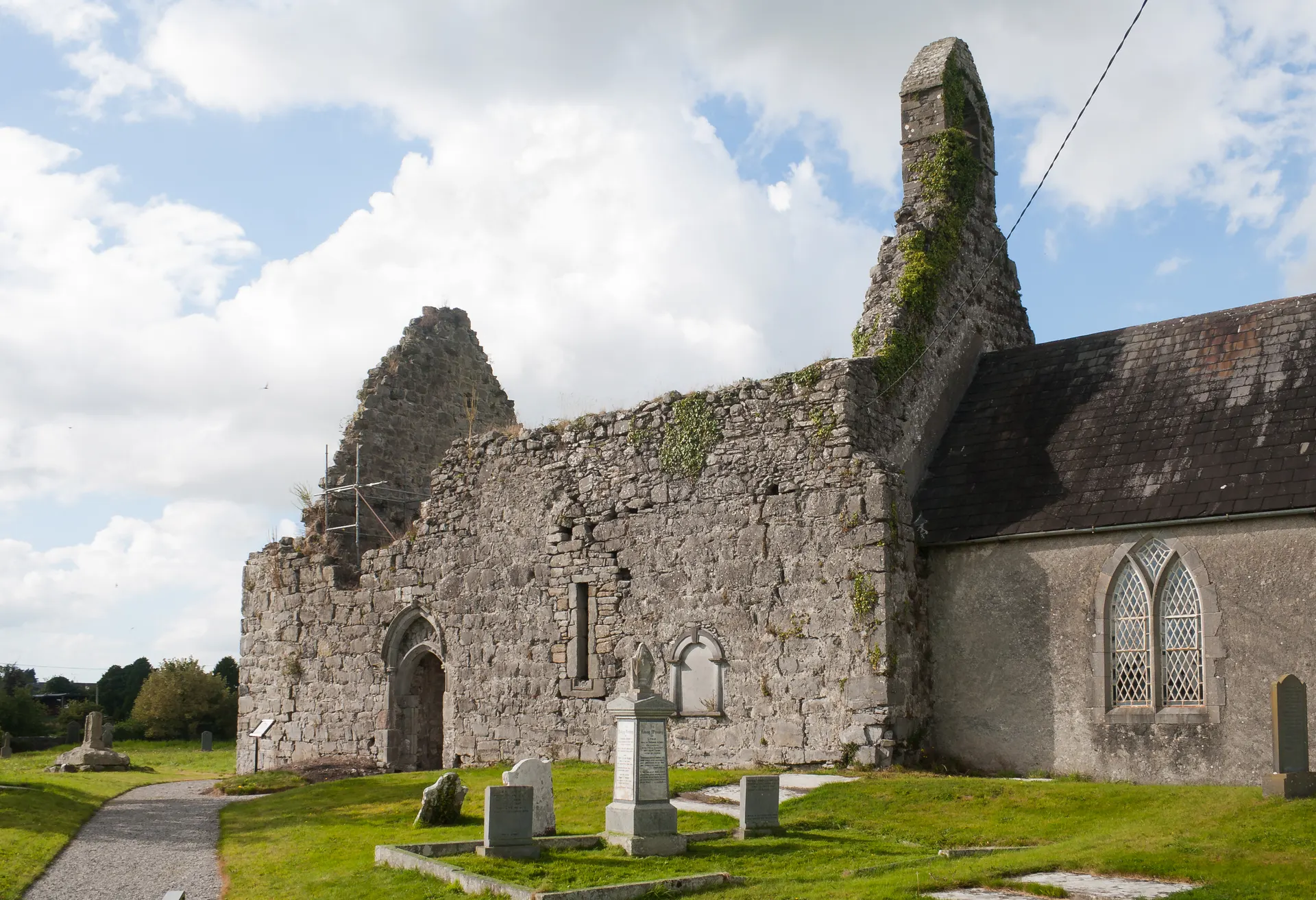 Lorrha Church, Priory and High Crosses
