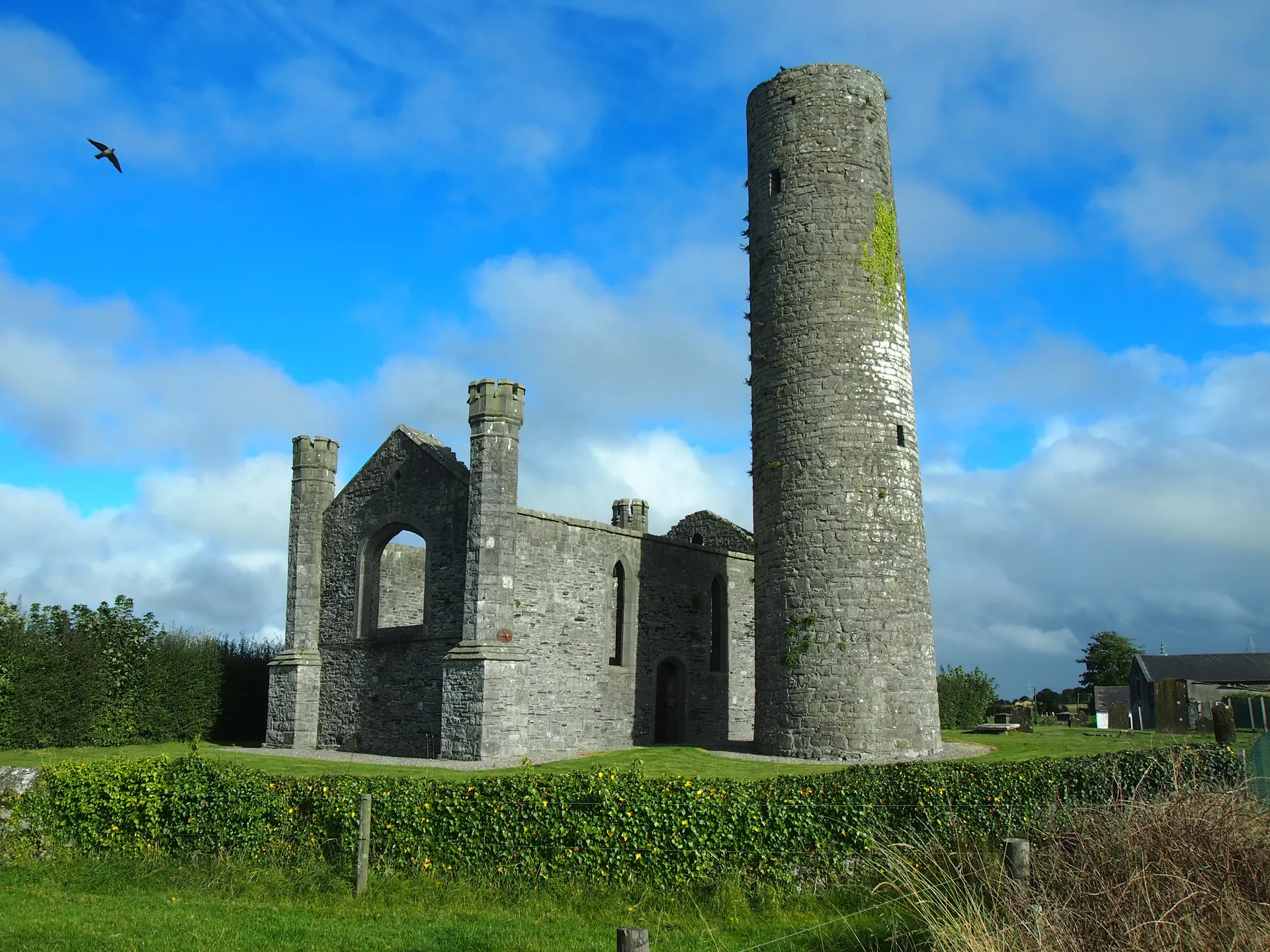 Taghadoe Round Tower and Church
