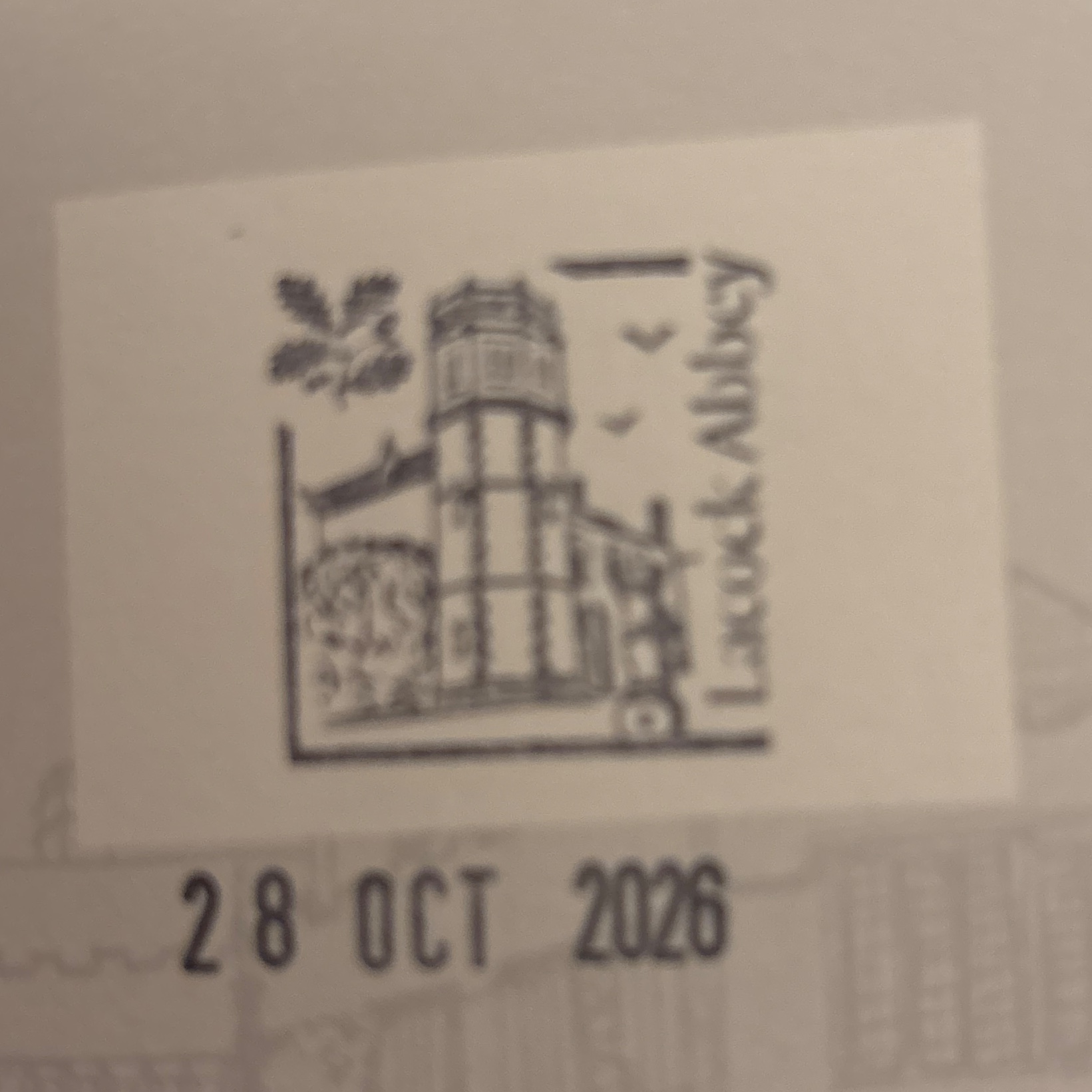 The stamp at Lacock Abbey