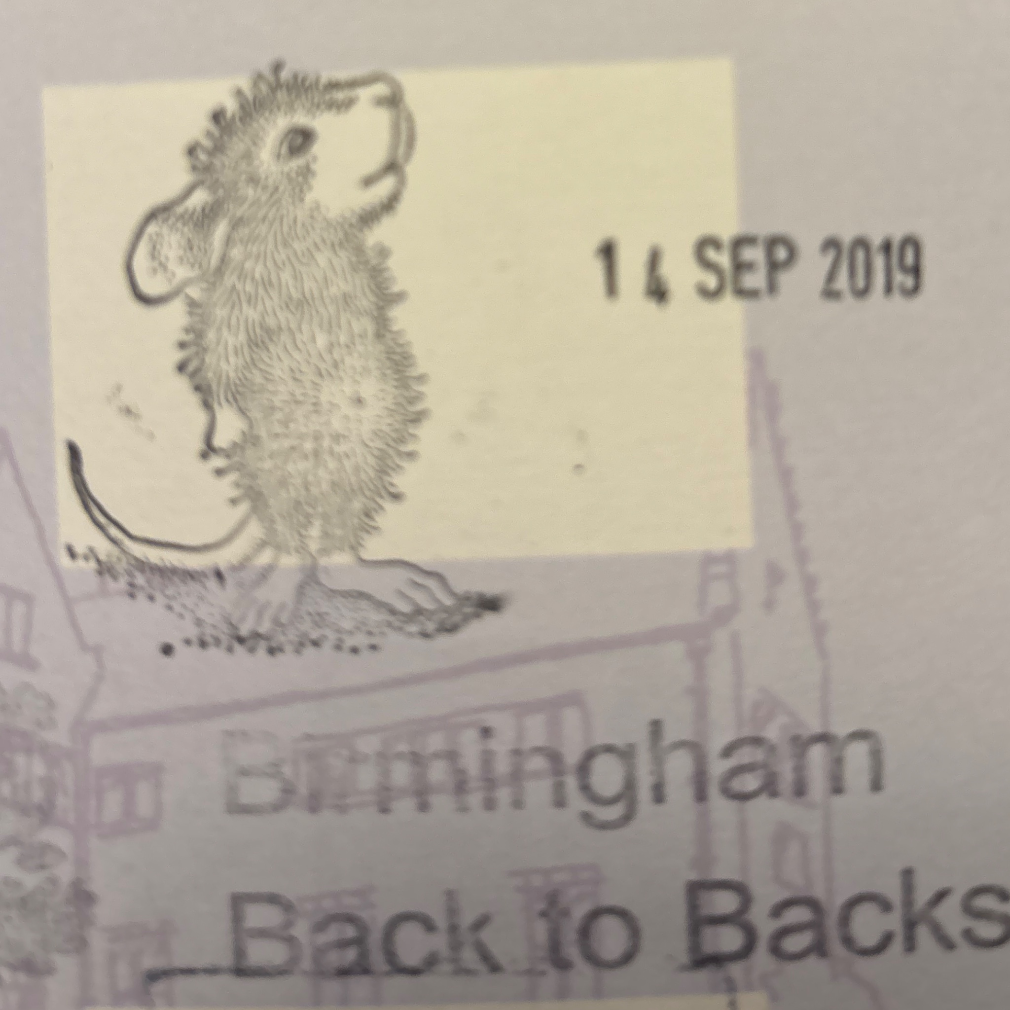 Official stamp shared by Jessica Breakell