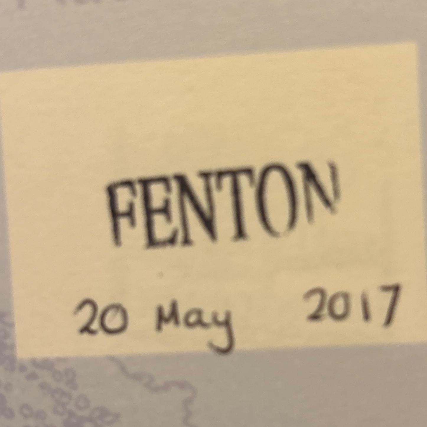 Official stamp shared by Jessica Breakell