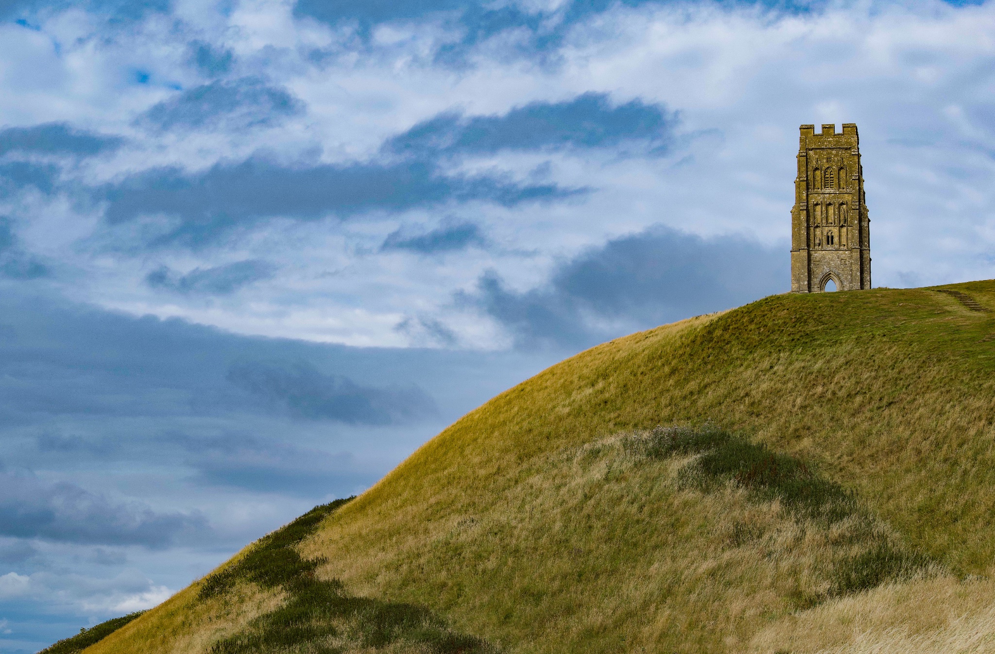 Glastonbury Tor, photographed by a visitor
