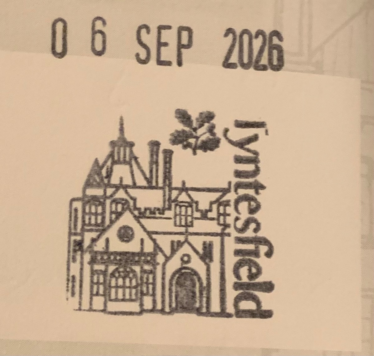 Official stamp shared by Hannah Carnley