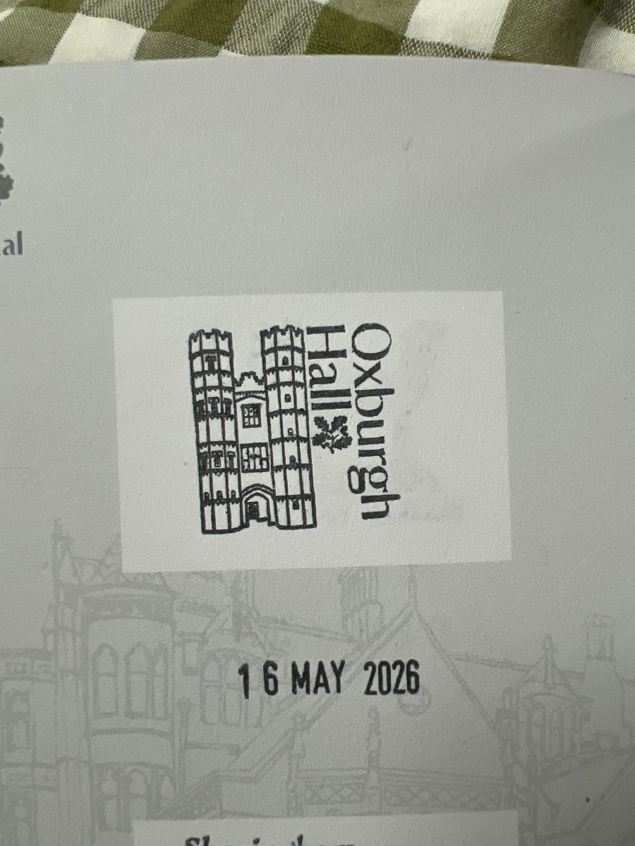 Official stamp shared by Hannah Wheatcroft