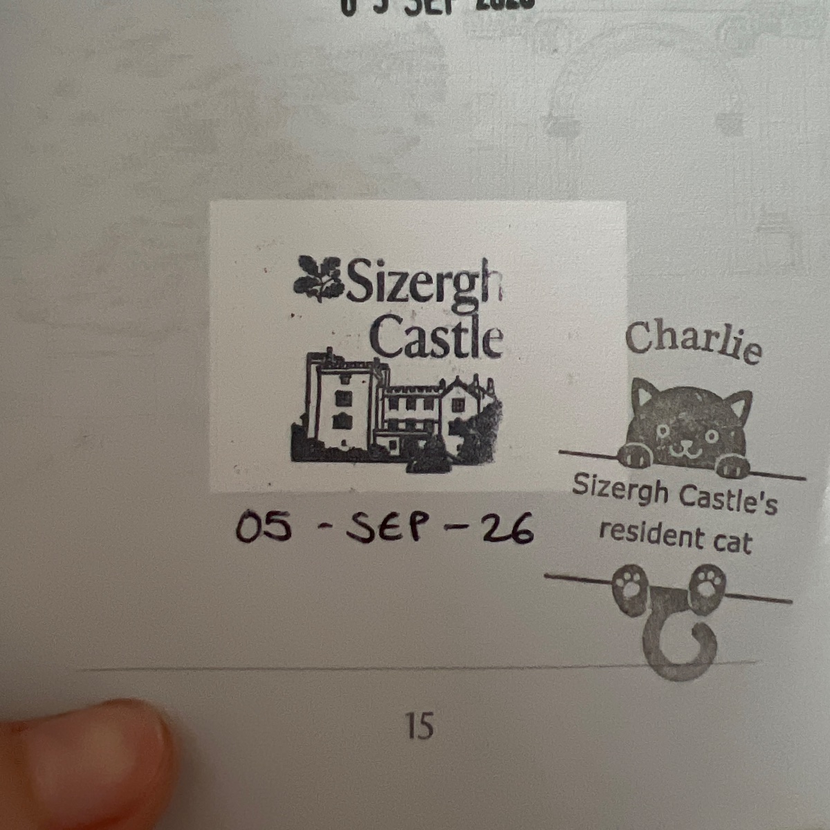 Official stamp shared by Hannah Wheatcroft