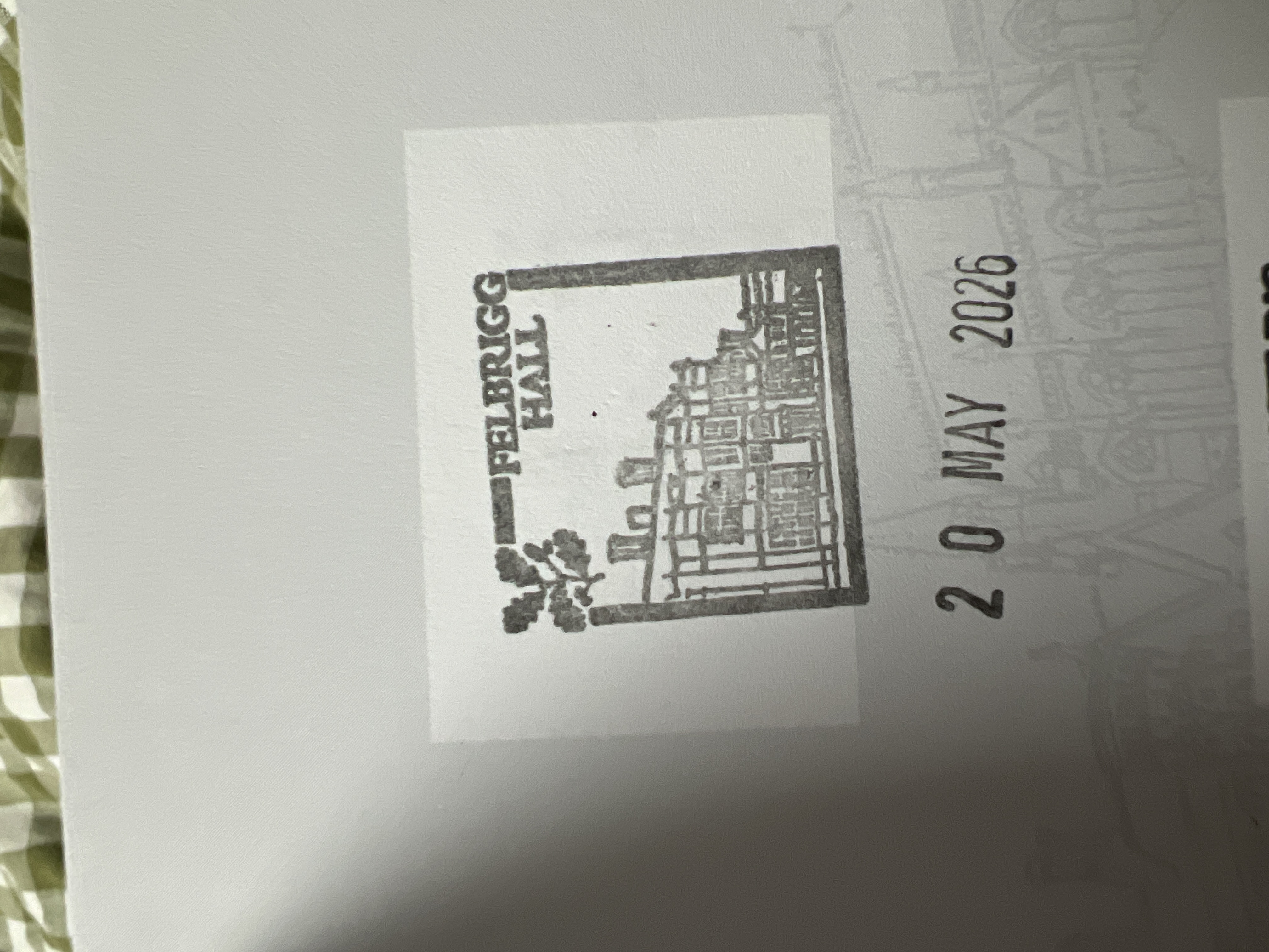 Official stamp shared by Hannah Wheatcroft