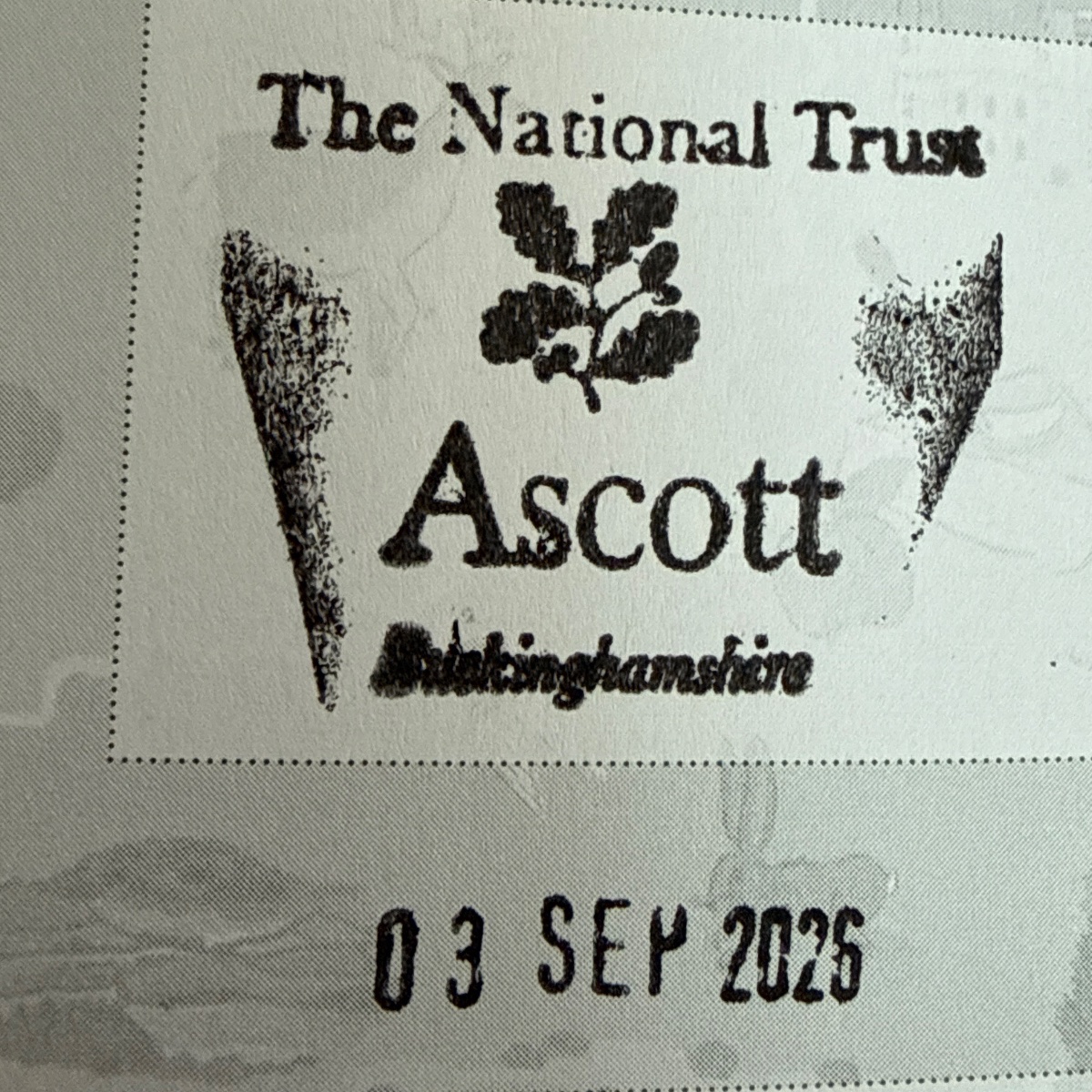 The stamp at Ascott House