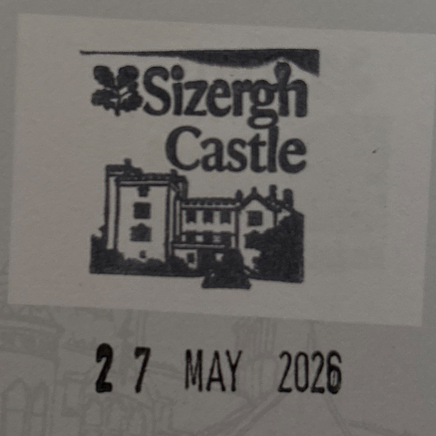 Official stamp shared by Sophie Clarke