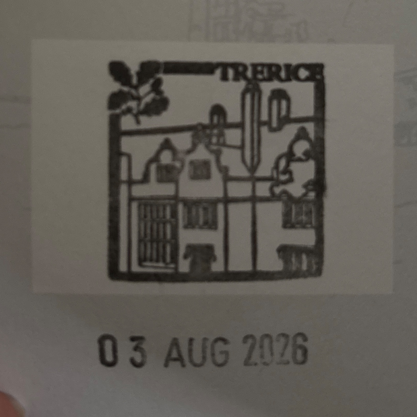 Official stamp shared by Sophie Clarke