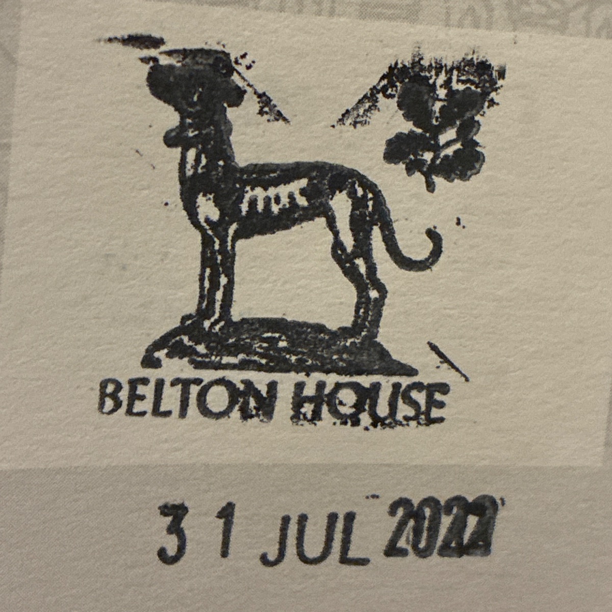 Official stamp shared by Grace Reedy
