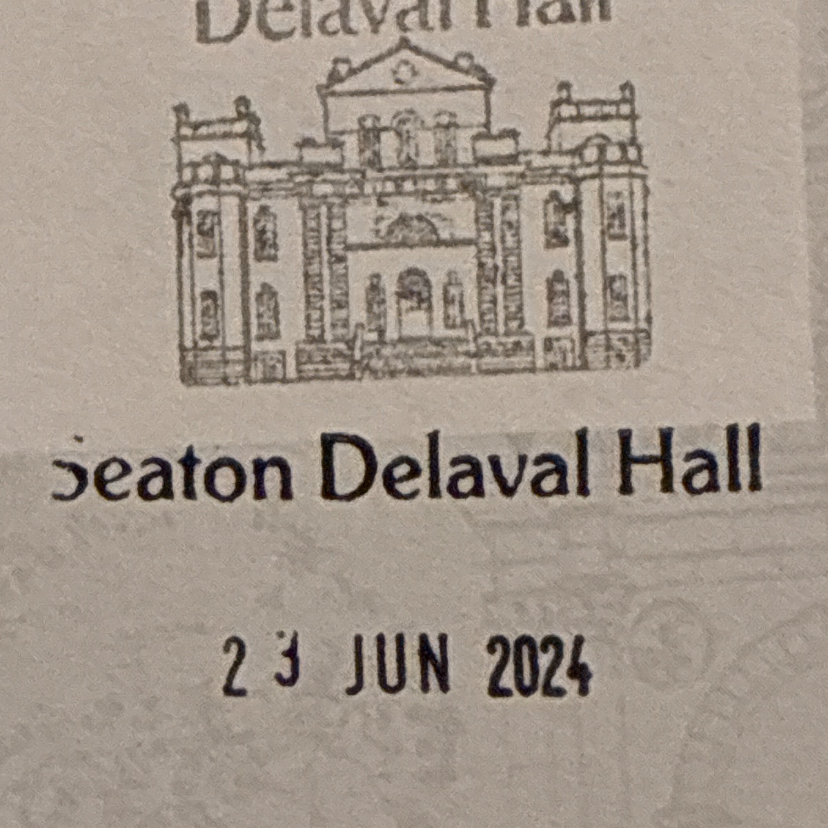 Official stamp shared by Grace Reedy