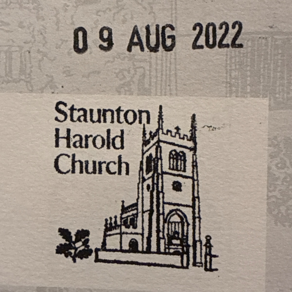 Official stamp shared by Grace Reedy