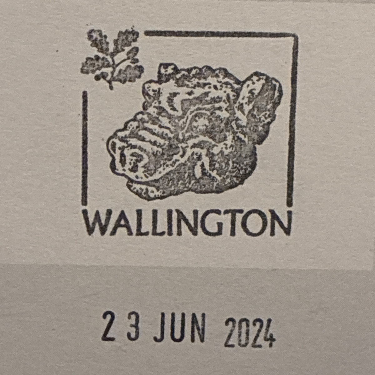 Official stamp shared by Grace Reedy