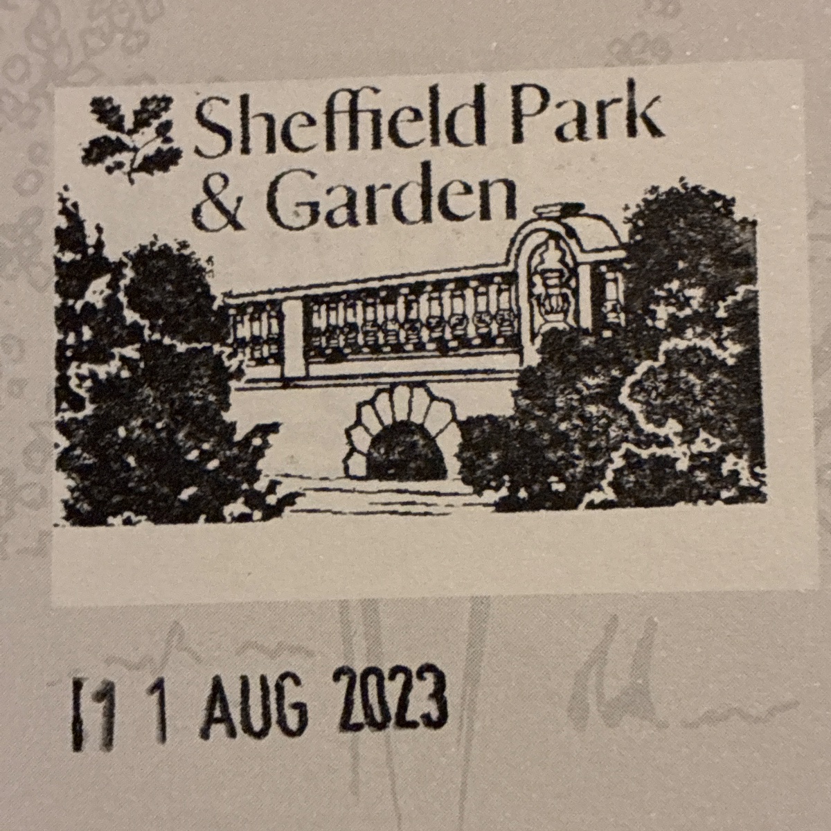 Official stamp shared by Grace Reedy