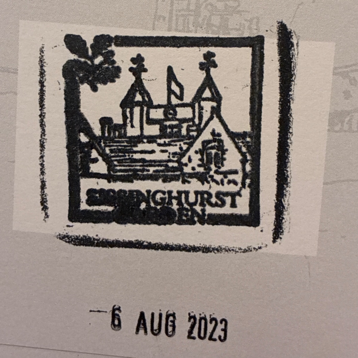 Official stamp shared by Grace Reedy