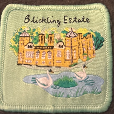 Embroidered badge at Blickling Estate