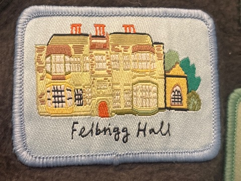 Embroidered badge at Felbrigg Hall