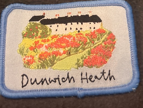 Embroidered badge at Dunwich Heath