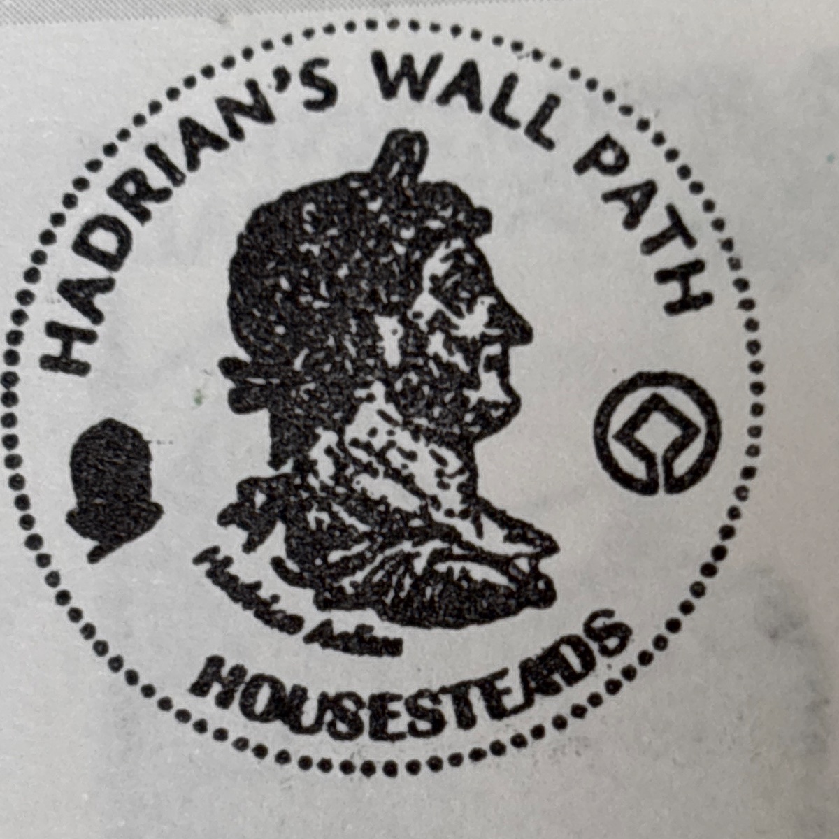 The stamp at Hadrian's Wall and Housesteads Fort