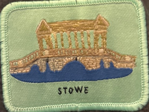 Embroidered badge at Stowe