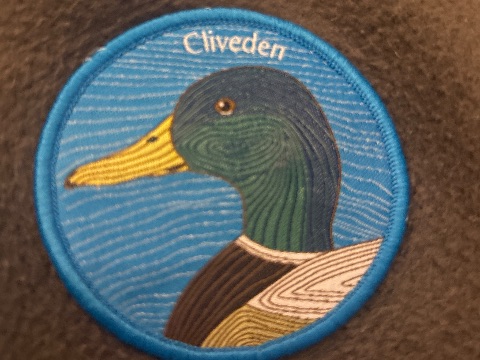 Embroidered badge at Cliveden