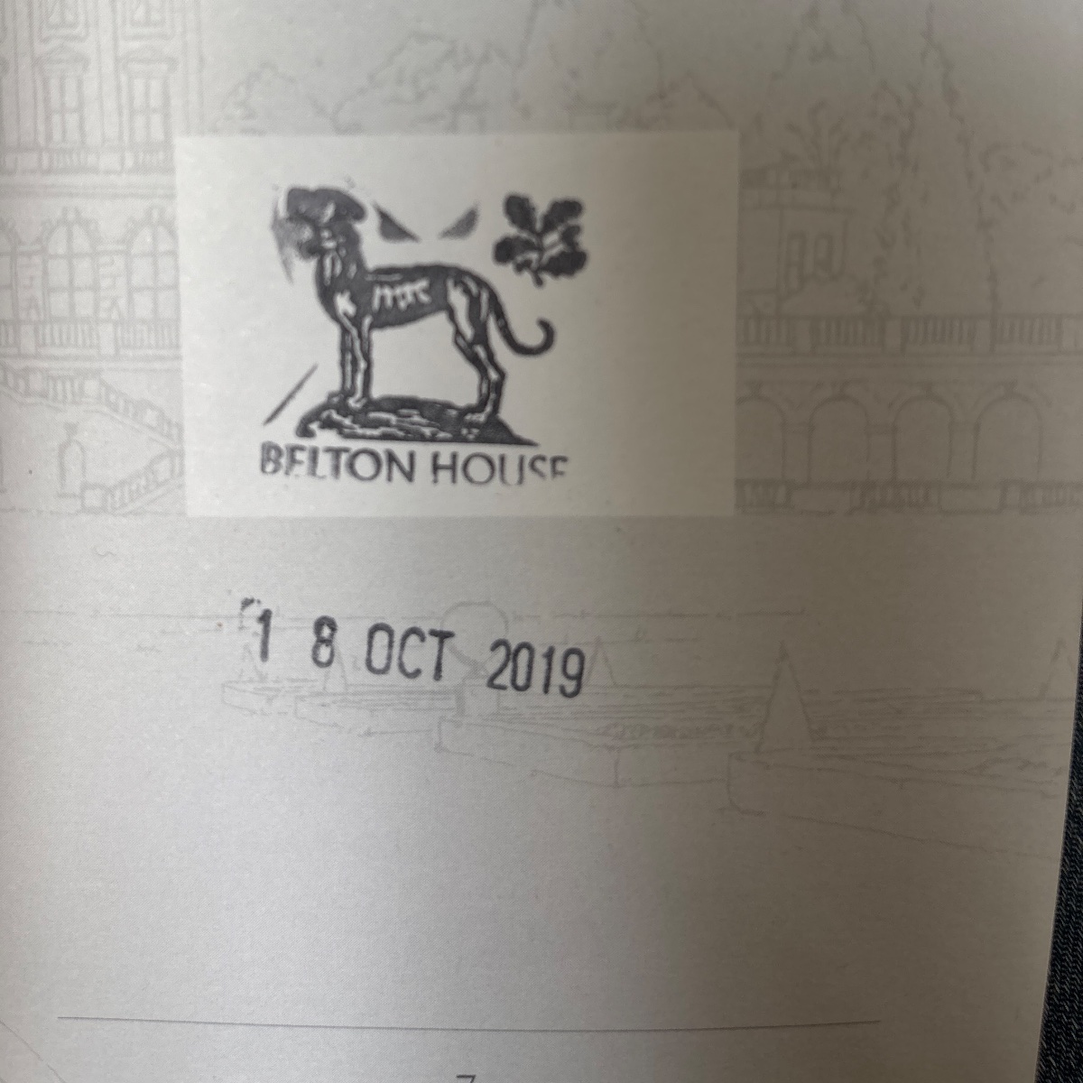 The stamp at Belton House