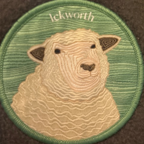 Embroidered badge at Ickworth