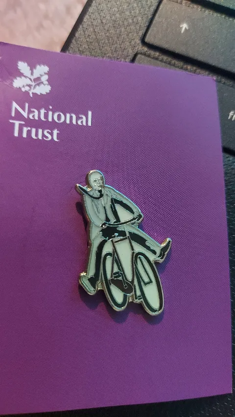 Pin badge at The Firs (Elgar's Birthplace)