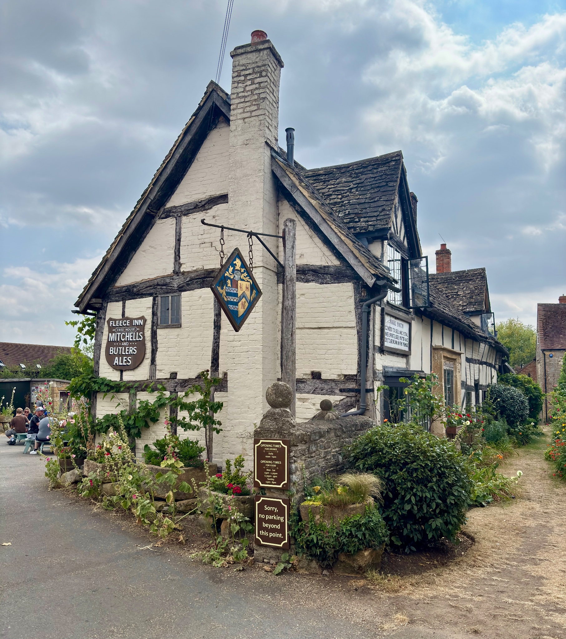 The Fleece Inn, photographed by a visitor