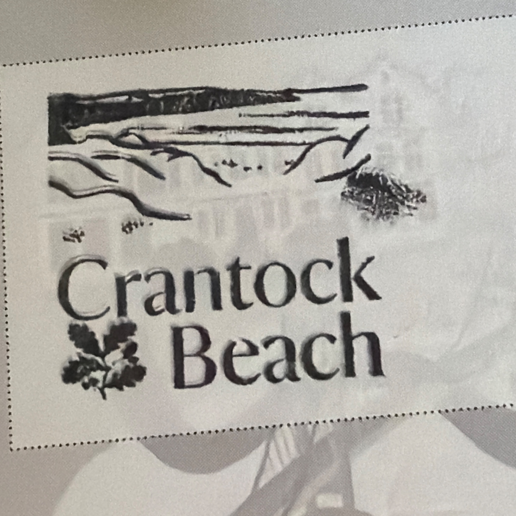 The stamp at Crantock Beach