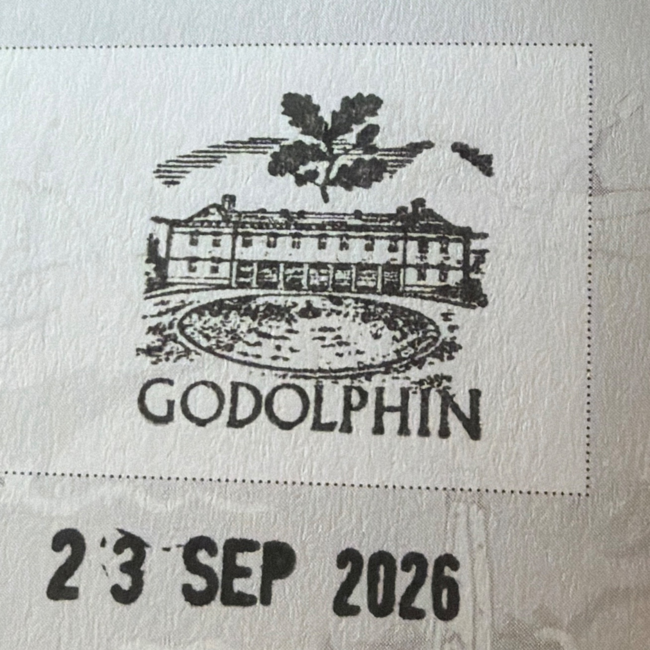 Official stamp shared by Vicki Crumpler