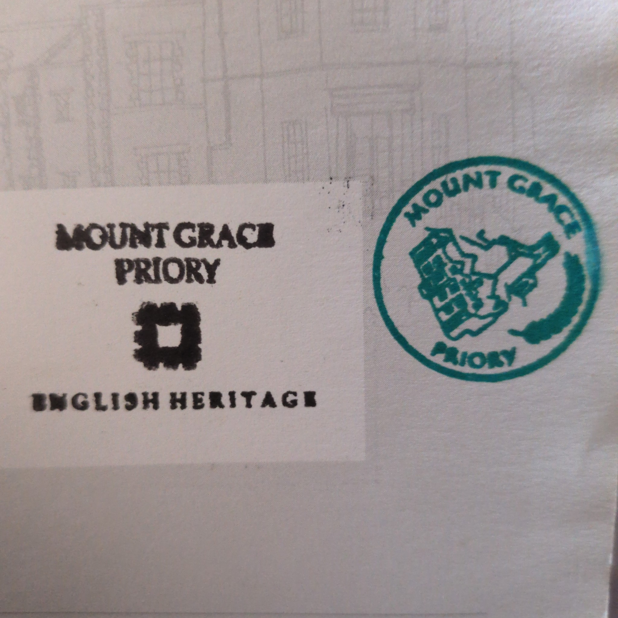 The stamp at Mount Grace Priory