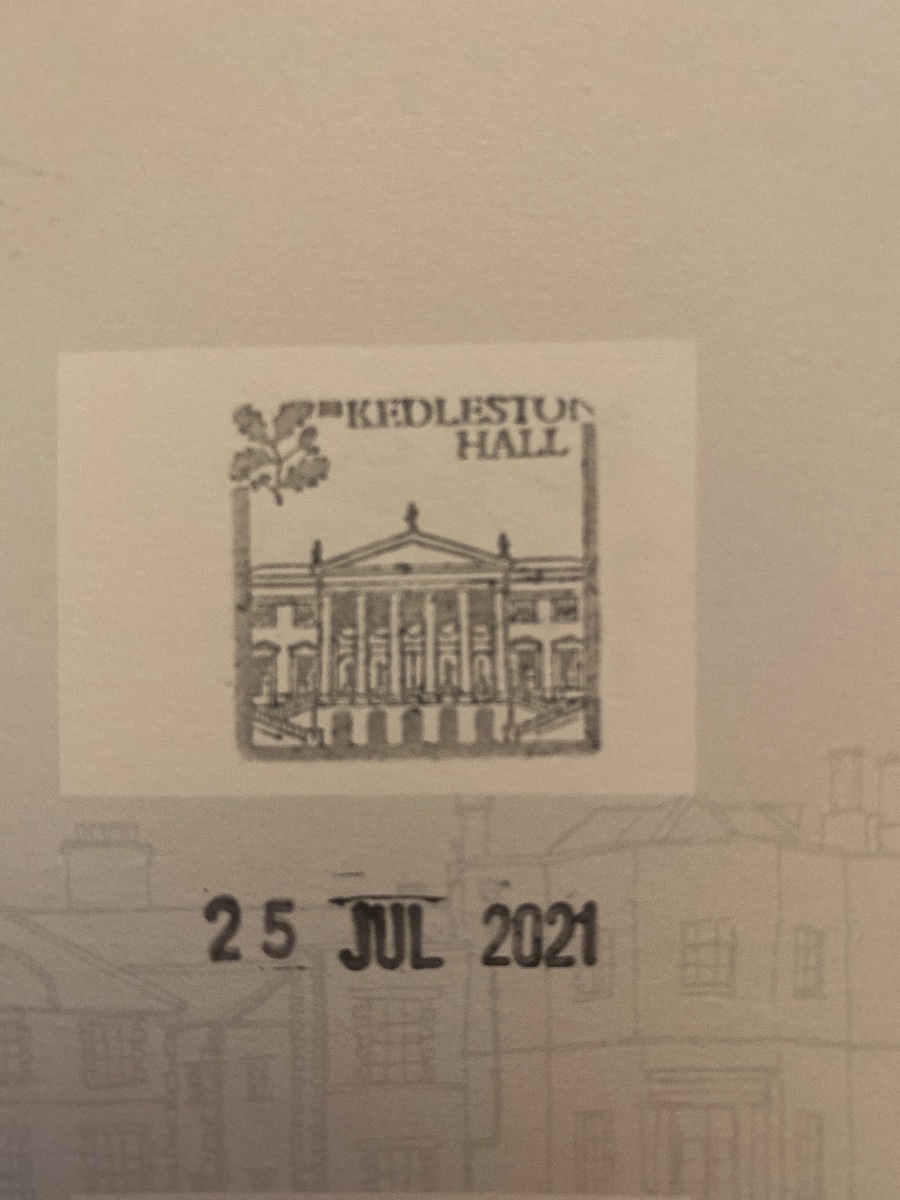 The stamp at Kedleston Hall