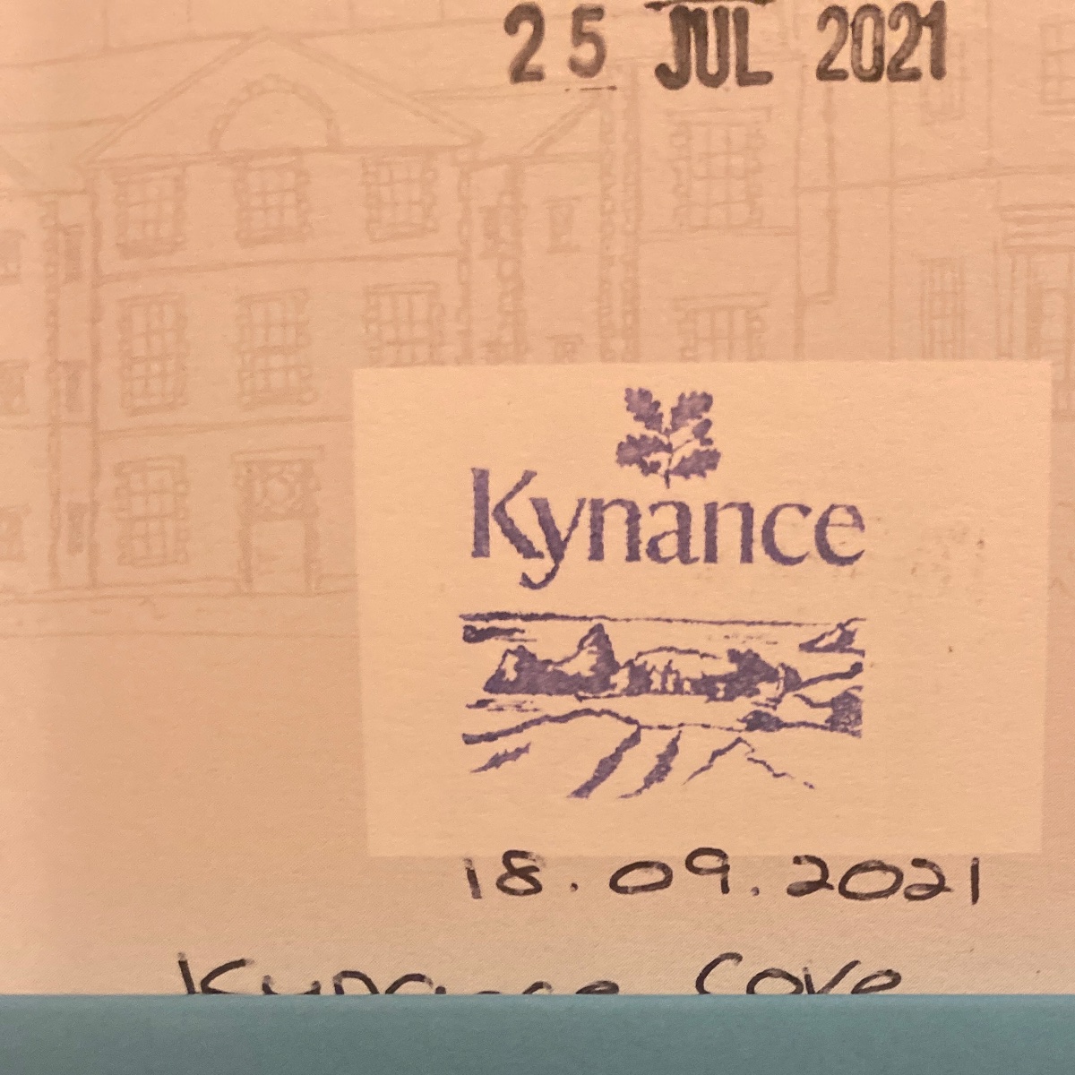 The stamp at Kynance Cove