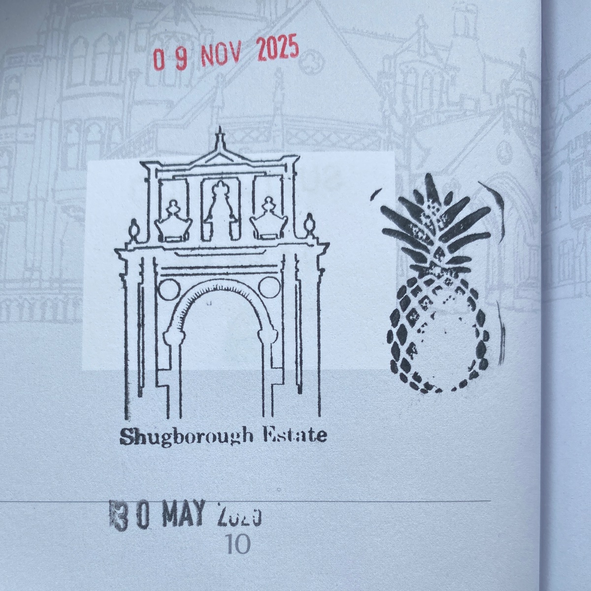 Official stamp shared by Caroline Corah
