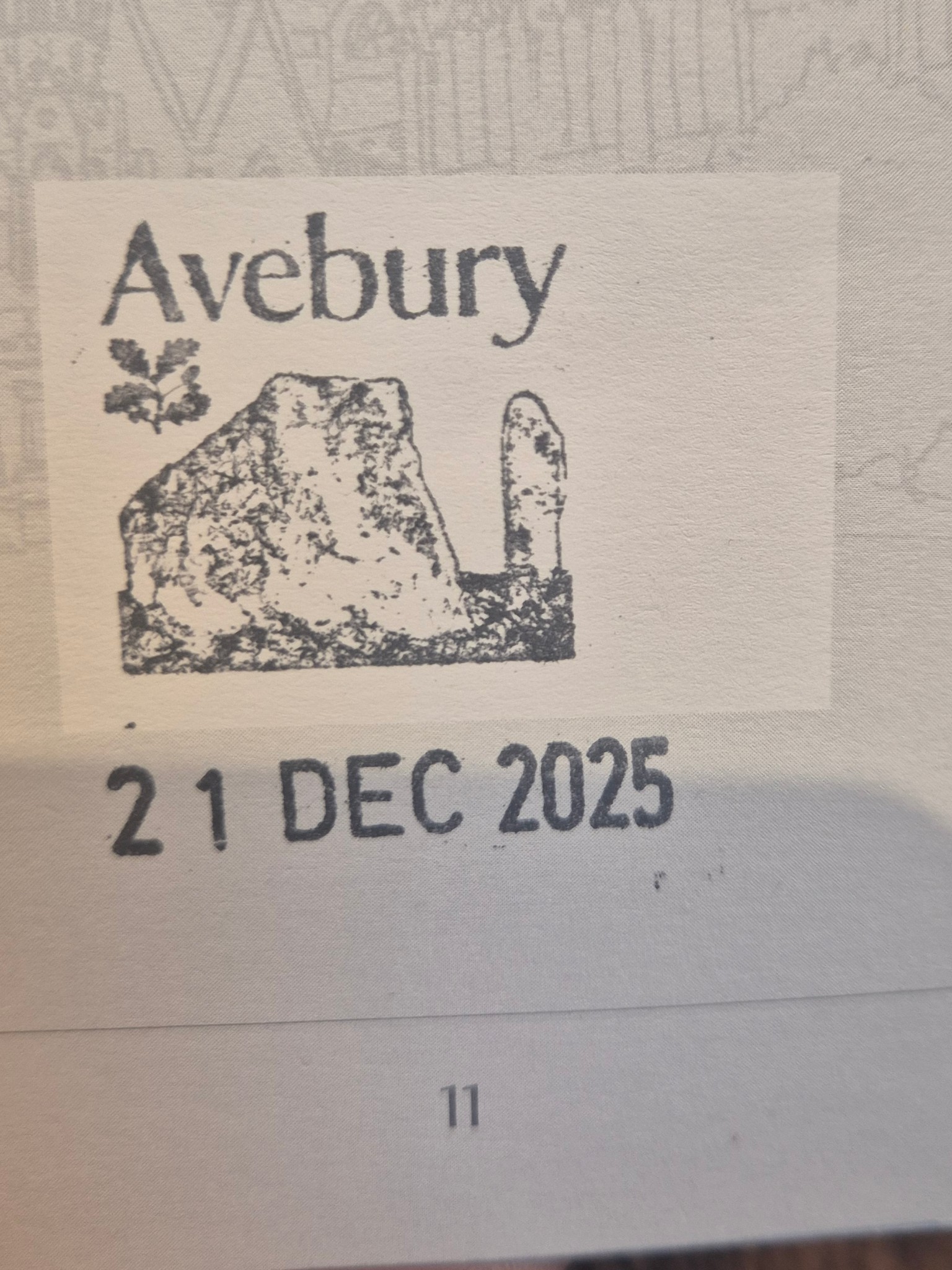 The stamp at Avebury Manor and Garden