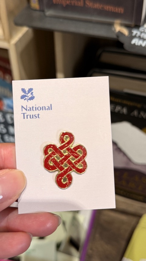 Pin badge at Kedleston Hall