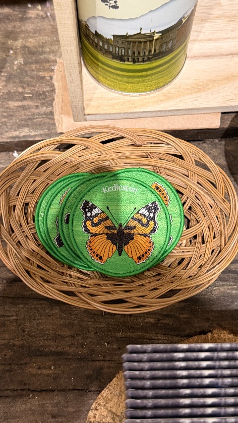 Embroidered badge at Kedleston Hall