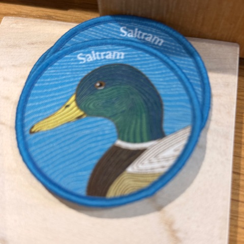 Embroidered badge at Saltram