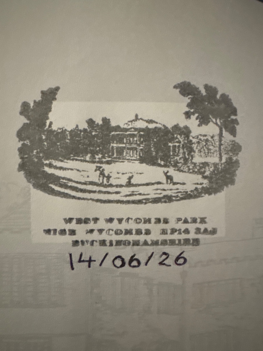 The stamp at West Wycombe Park
