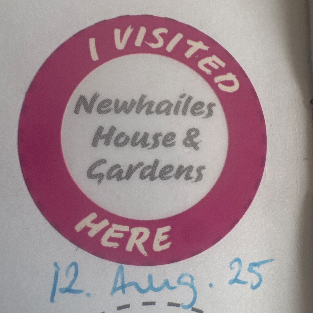 The stamp at Newhailes House & Gardens