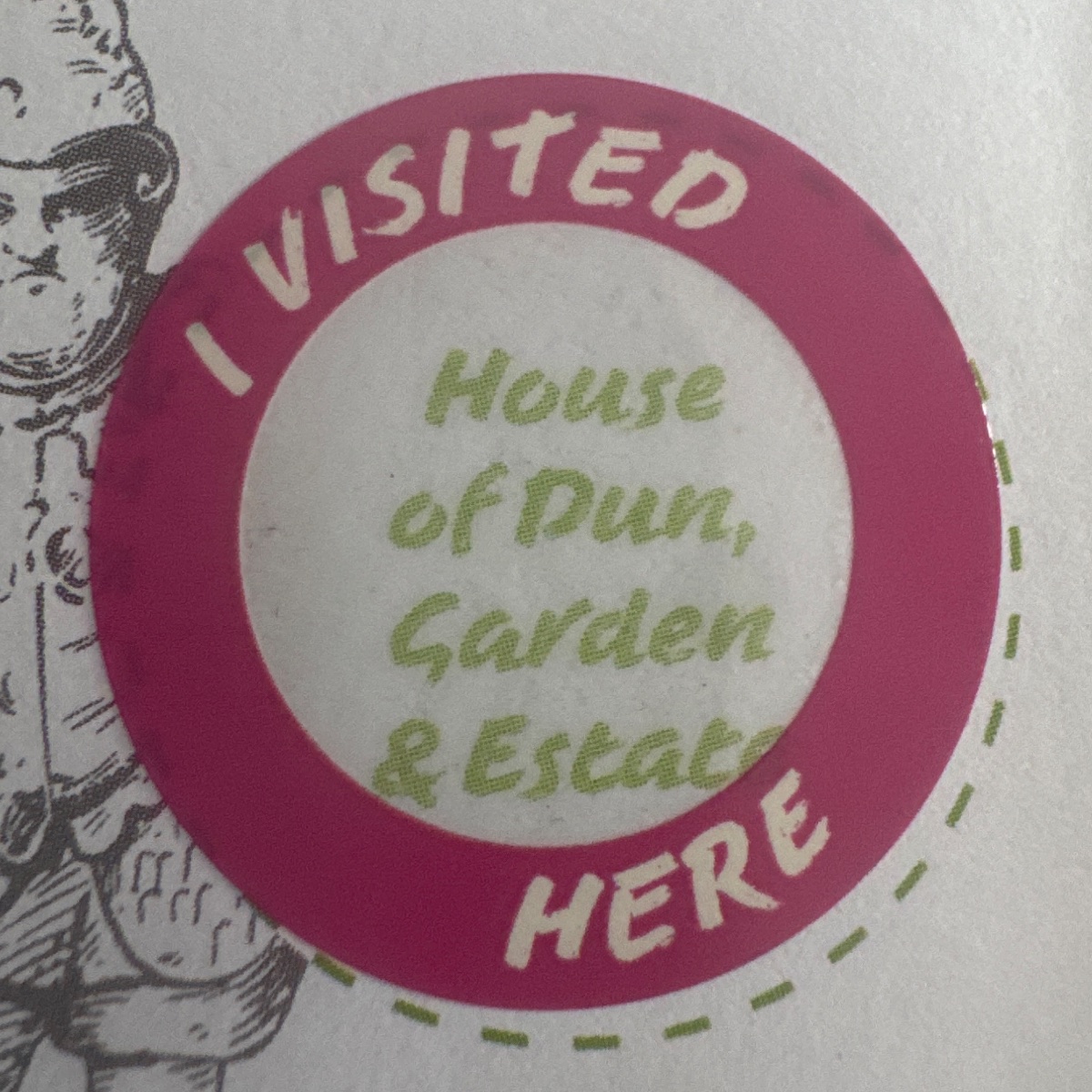The stamp at House of Dun, Garden & Estate