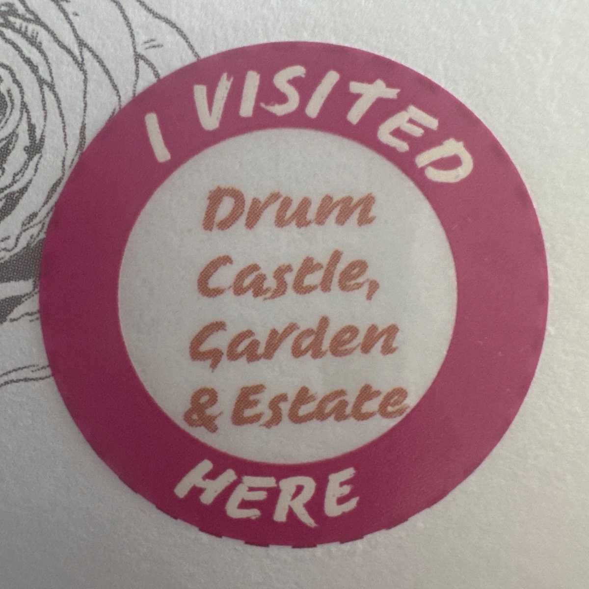 The stamp at Drum Castle, Garden & Estate