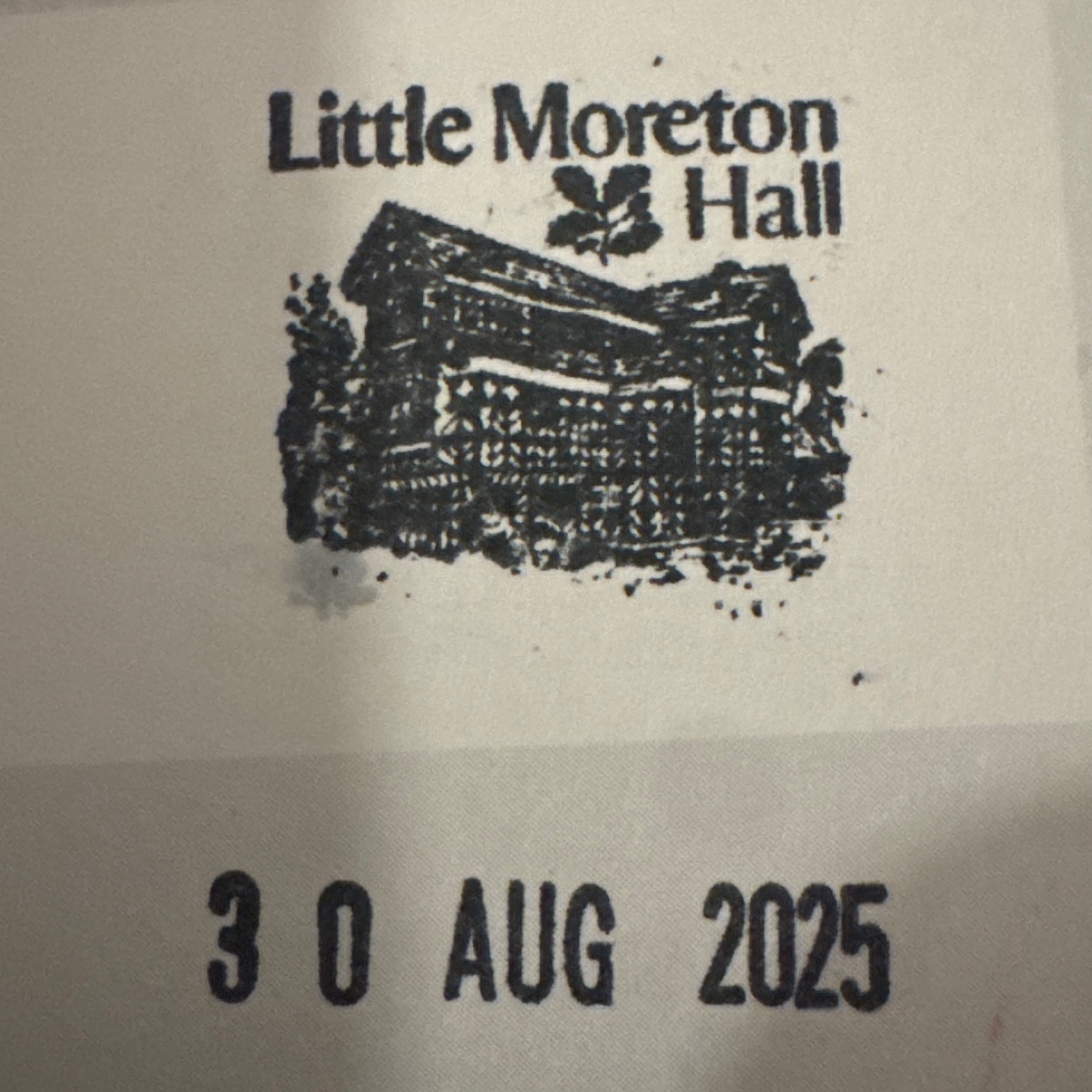 The stamp at Little Moreton Hall