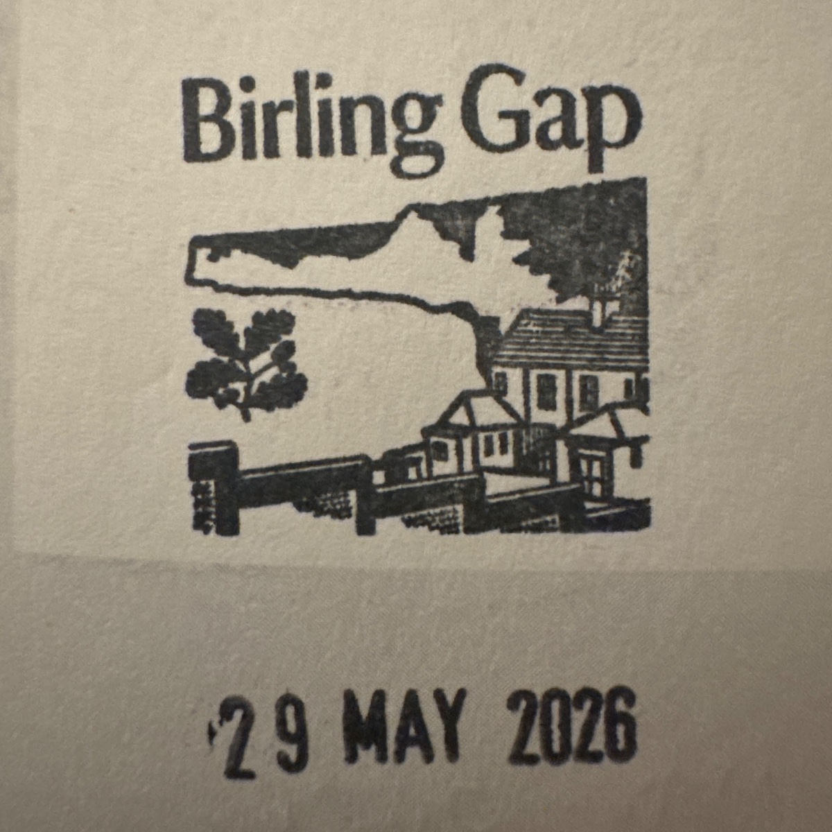 The stamp at Birling Gap