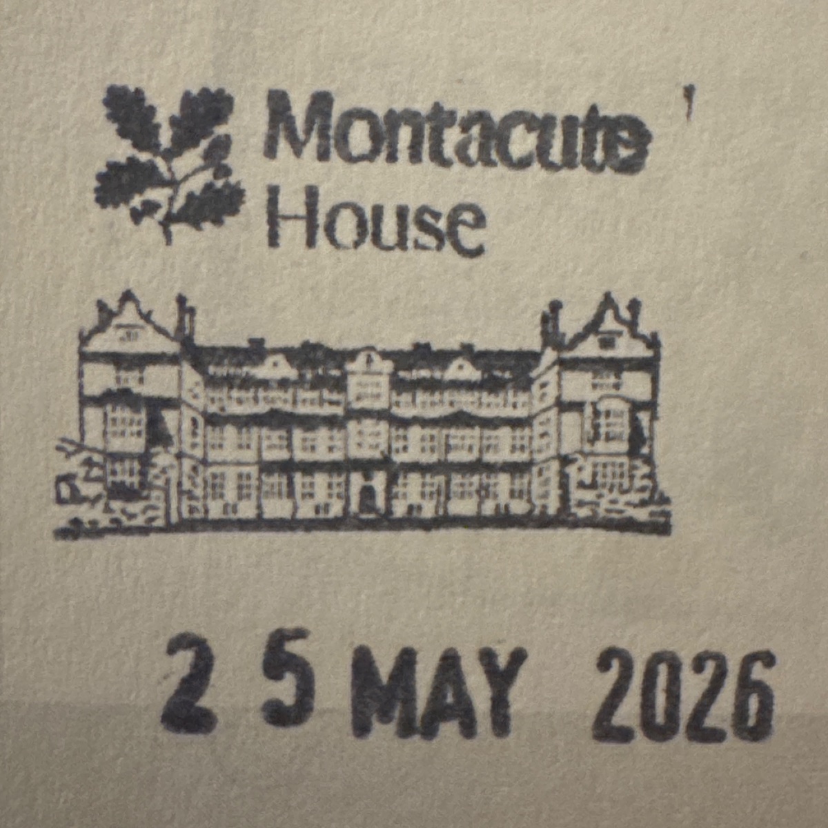 The stamp at Montacute House